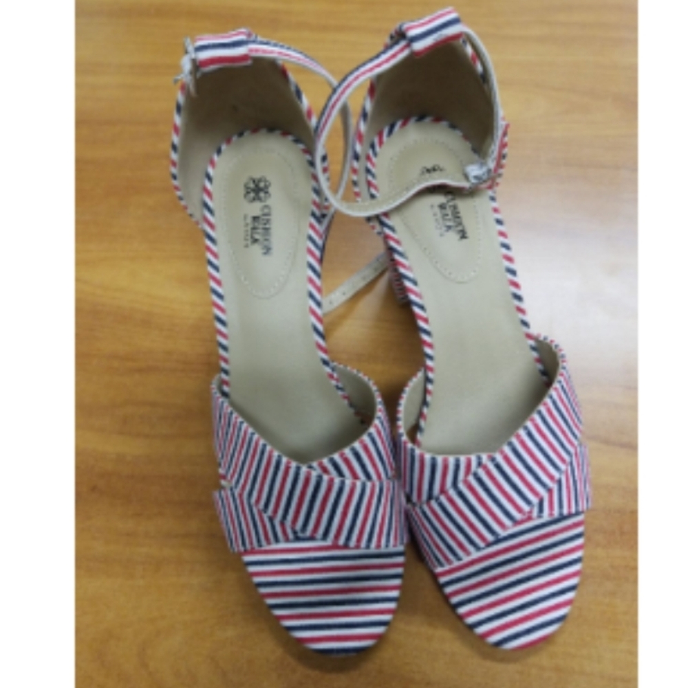 Any3 for$15 🆕️ Cushion Walk Avon Striped Block Heels - Picture 3 of 4